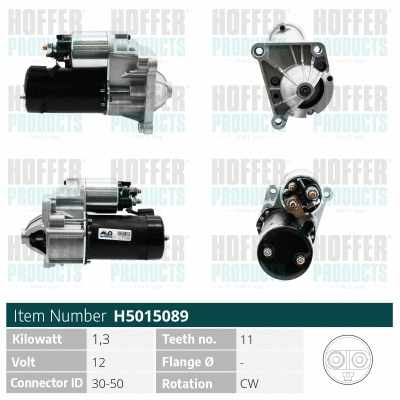Démarreur HOFFER H5015089