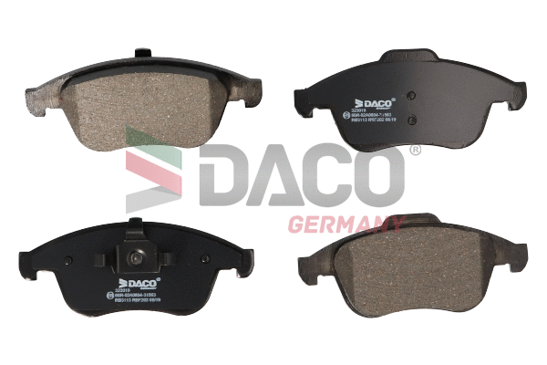 Kit de plaquettes de frein, frein à disque DACO Germany 323019