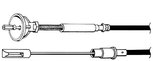 Tirette à câble, commande d'embrayage CEF VW01103
