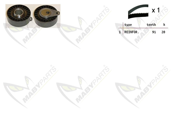 Kit de courroie crantée MABYPARTS OBK010361