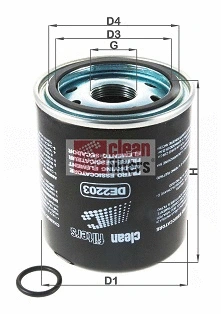 Cartouche de dessicateur, système d'air comprimé CLEAN FILTERS DE2203