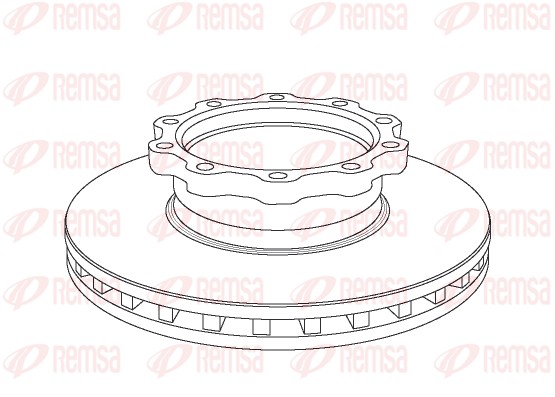 Disque de frein REMSA NCA1038.20