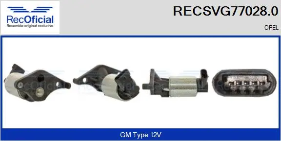 Vanne EGR RECOFICIAL RECSVG77028.0