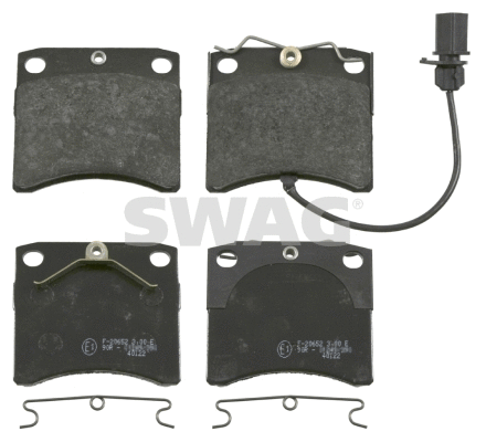 Kit de plaquettes de frein, frein à disque SWAG 30 91 6463