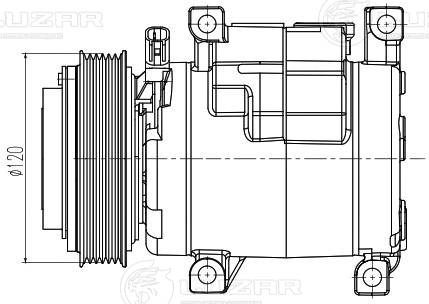 Compresseur, climatisation LUZAR LCAC 0304