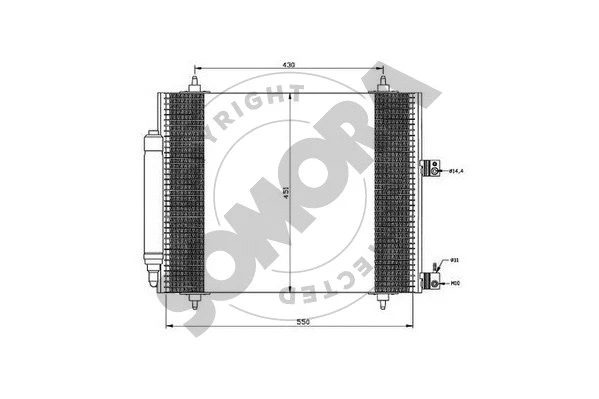 Condenseur, climatisation SOMORA 085260A