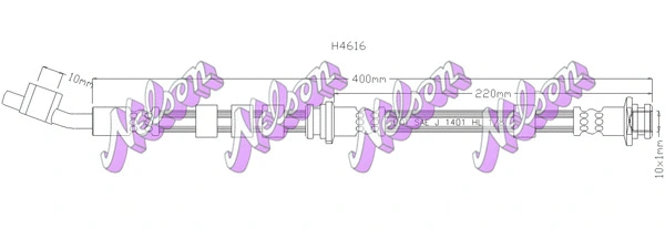 Flexible de frein KAWE H4616