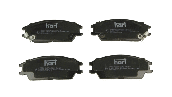Kit de plaquettes de frein, frein à disque HART 215 253