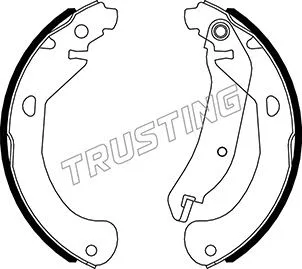 Jeu de mâchoires de frein TRUSTING 027.011