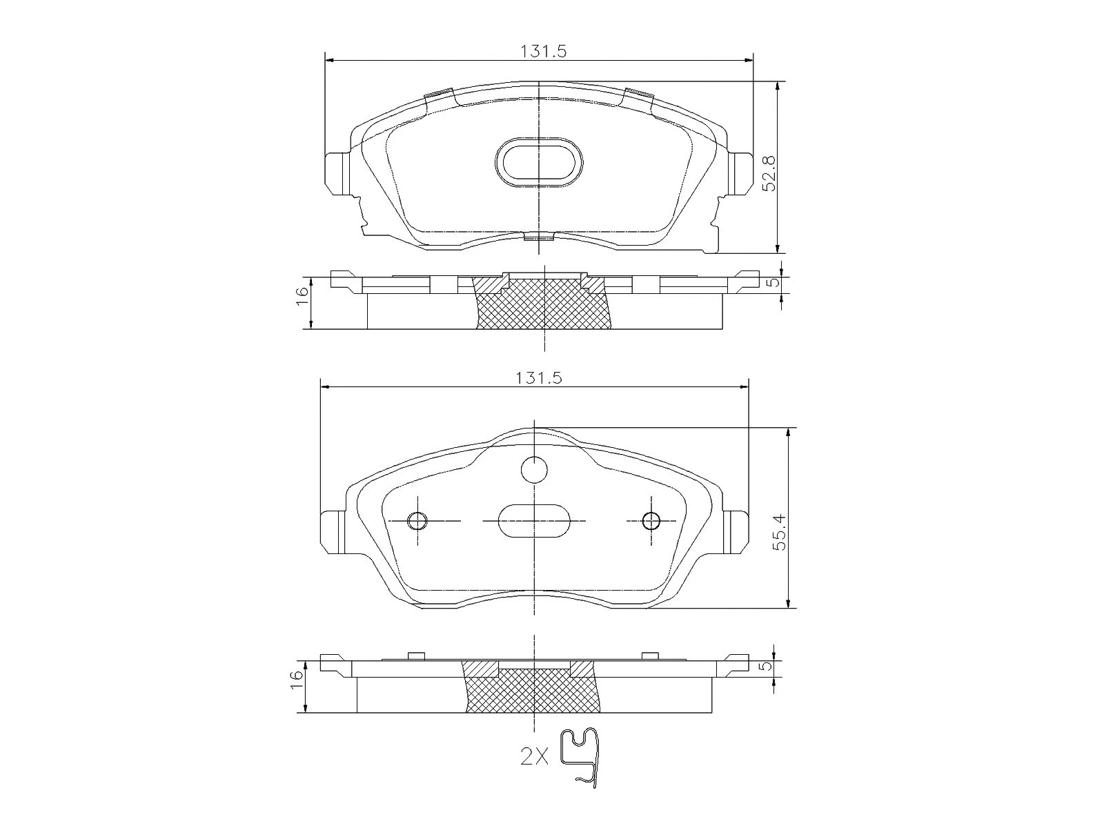 Kit de plaquettes de frein, frein à disque A.Z. Meisterteile AZMT-44-022-1095