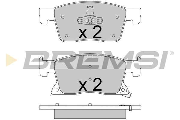 Kit de plaquettes de frein, frein à disque BREMSI BP3738