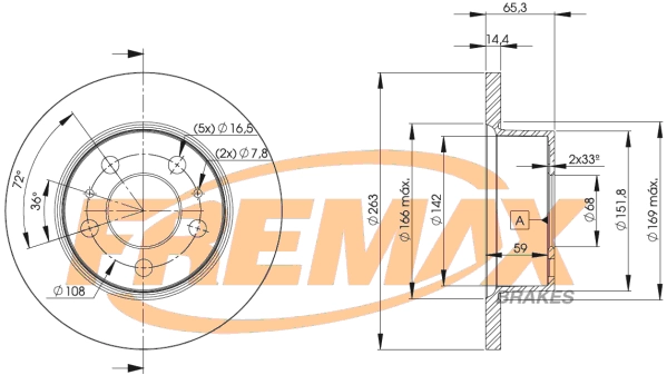 Disque de frein FREMAX BD-9427