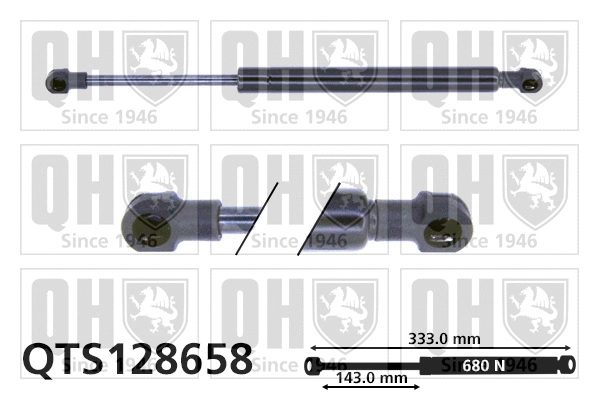 Vérin, capot-moteur QUINTON HAZELL QTS128658