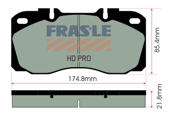 Kit de plaquettes de frein, frein à disque FRAS-LE PD/139-HD