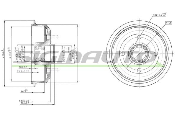 Tambour de frein SIGMAUTO DR5054