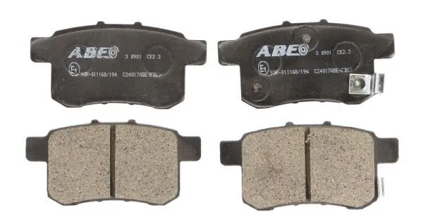 Kit de plaquettes de frein, frein à disque ABE C24017ABE