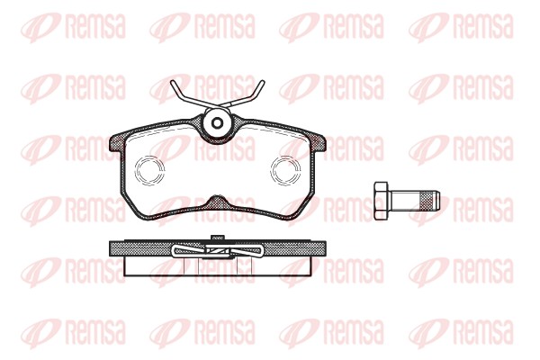 Kit de plaquettes de frein, frein à disque REMSA 0693.00
