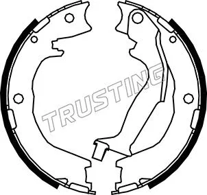 Jeu de mâchoires de frein, frein de stationnement TRUSTING 049.166