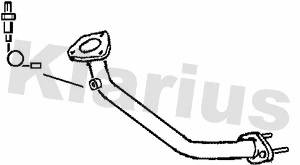 Tuyau d'échappement KLARIUS 301088