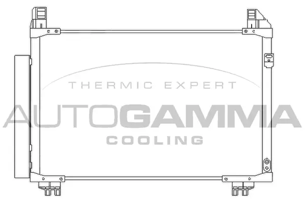 Condenseur, climatisation AUTOGAMMA 105831