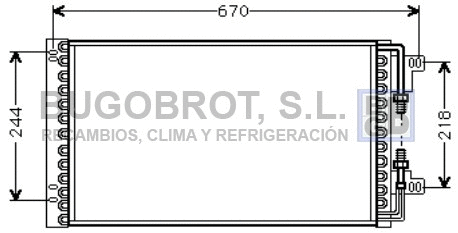 Condenseur, climatisation BUGOBROT 62-FT5157