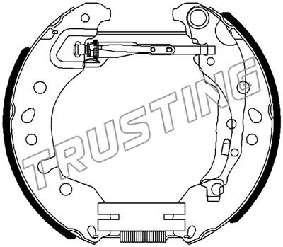 Jeu de mâchoires de frein TRUSTING 6515