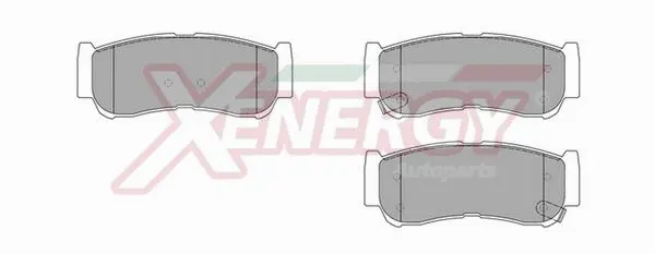 Kit de plaquettes de frein, frein à disque AP XENERGY X41049