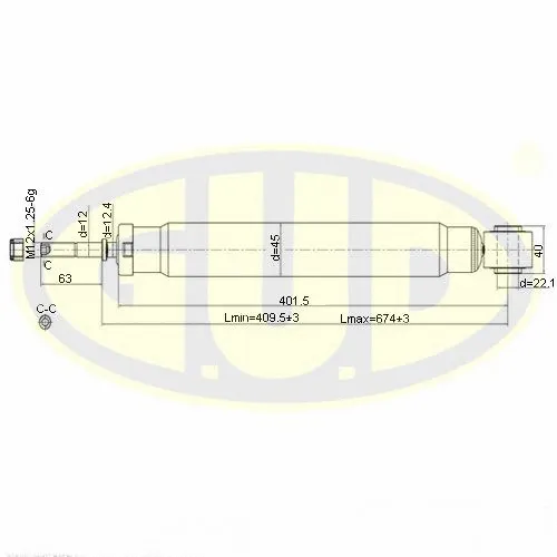 Amortisseur G.U.D. GSA344362