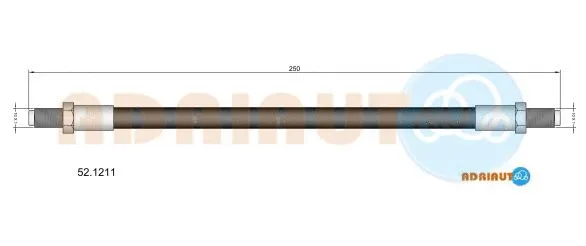 Flexible de frein ADRIAUTO 52.1211
