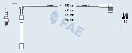 Kit de câbles d'allumage FAE 85991