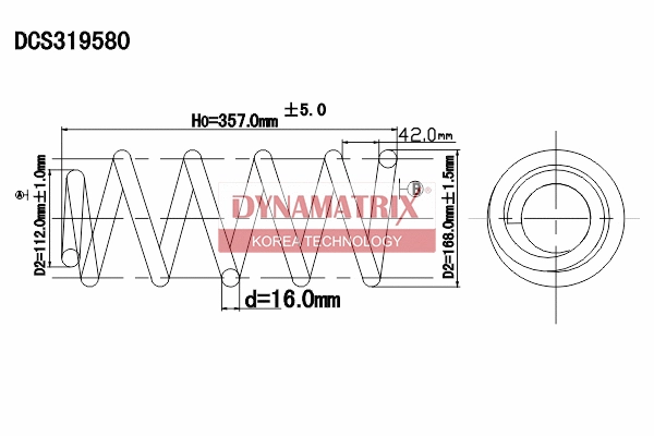 Ressort de suspension DYNAMATRIX DCS319580