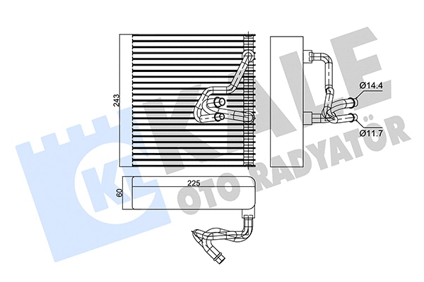 Évaporateur climatisation KALE OTO RADYATÖR 350035