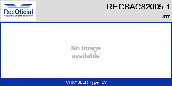Compresseur, climatisation RECOFICIAL RECSAC82005.1