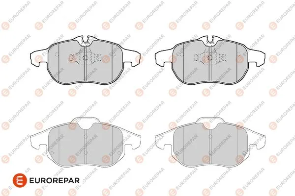 Kit de plaquettes de frein, frein à disque EUROREPAR 1686269180