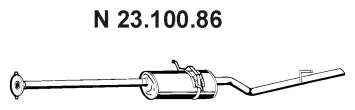 Silencieux arrière EBERSPÄCHER 23.100.86