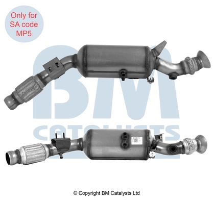 Filtre à particules / à suie, échappement BM CATALYSTS BM11461H