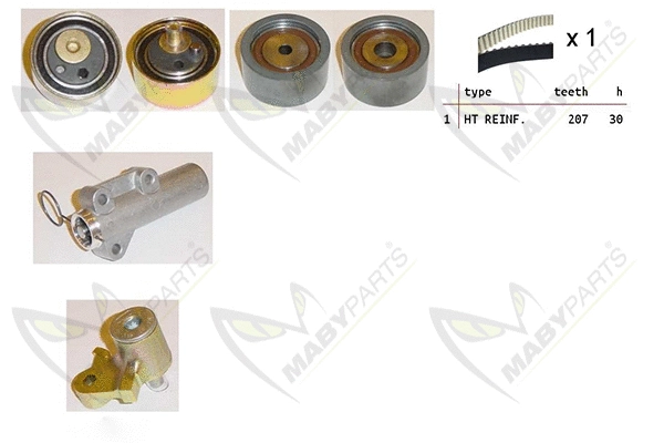 Kit de courroie crantée MABYPARTS OBK010435