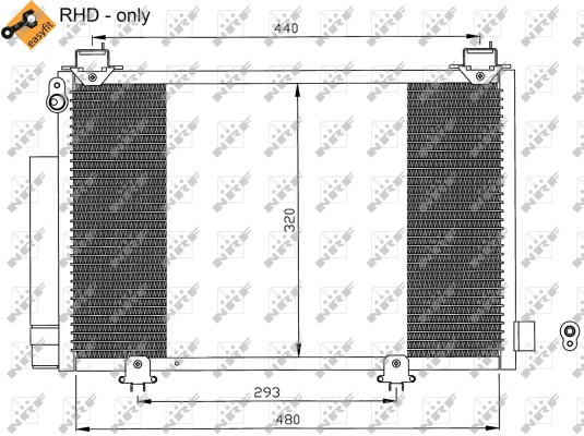 Condenseur, climatisation NRF 35552