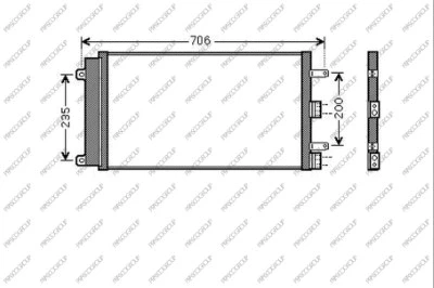 Condenseur, climatisation PRASCO FT909C004