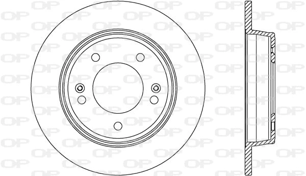 Disque de frein OPEN PARTS BDA2604.10