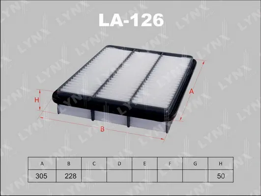 Filtre à air LYNXAUTO LA-126