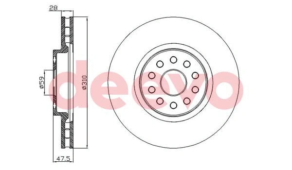 Disque de frein DEEVO BD34900
