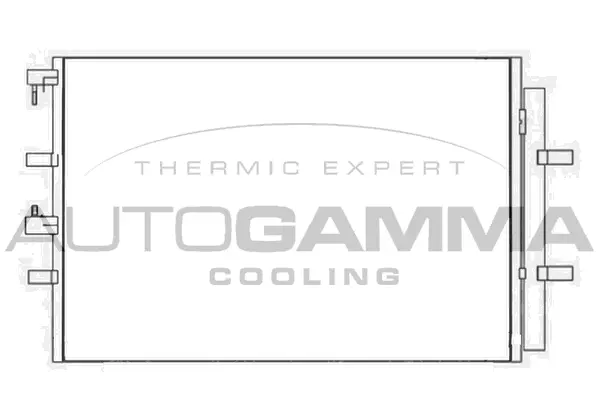 Condenseur, climatisation AUTOGAMMA 107655