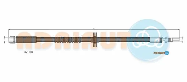 Flexible de frein ADRIAUTO 05.1246