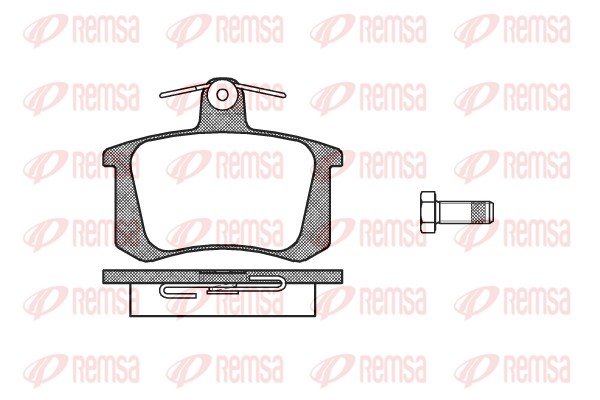 Kit de plaquettes de frein, frein à disque REMSA 0135.20