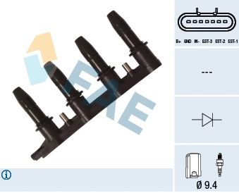 Bobine d'allumage FAE 80321