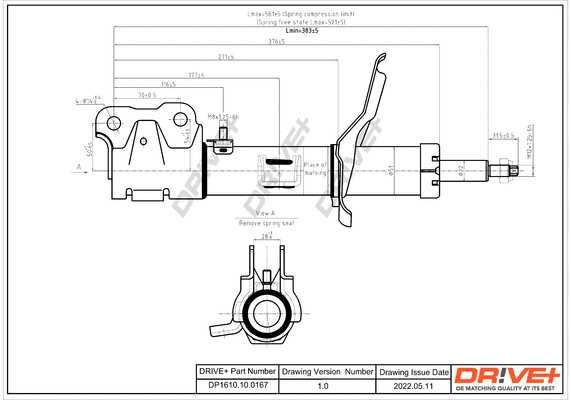 Amortisseur Dr!ve+ DP1610.10.0167