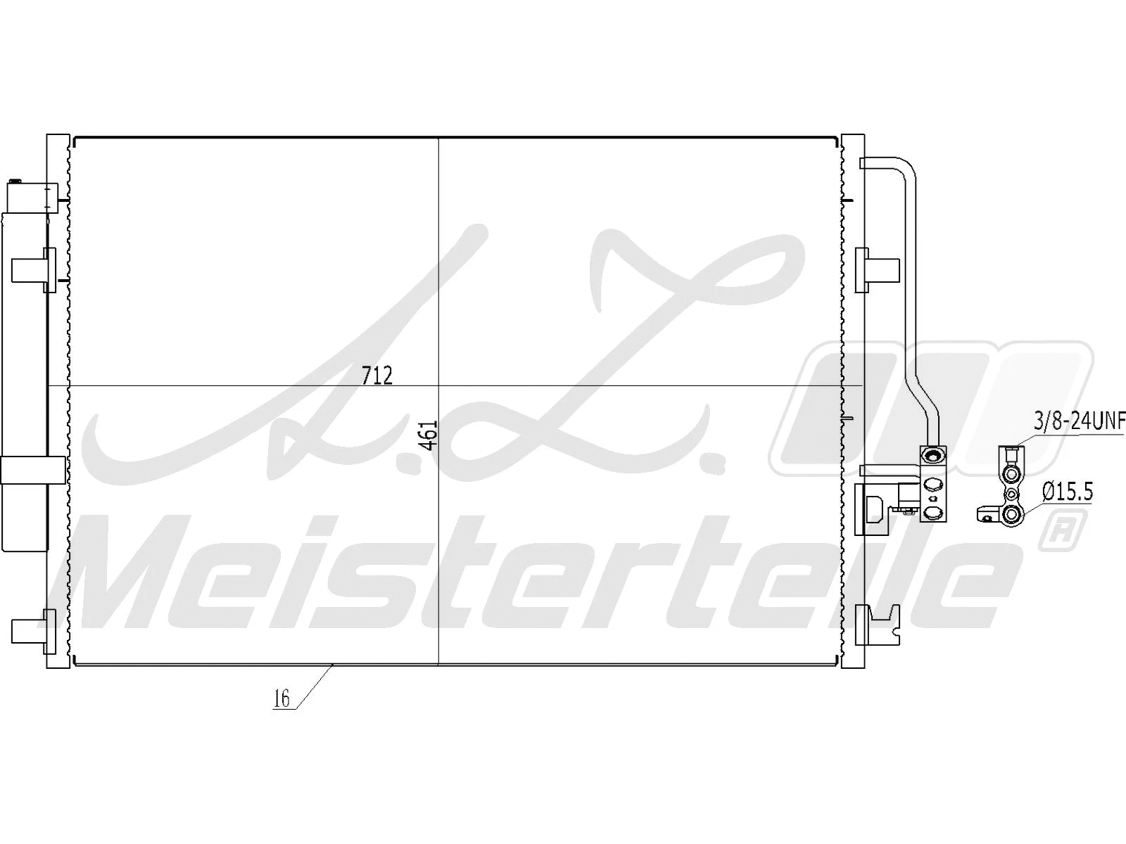 Condenseur, climatisation A.Z. Meisterteile AZMT-45-030-1436