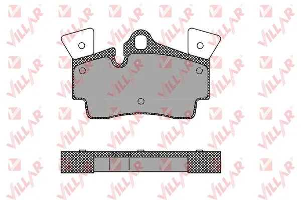 Kit de plaquettes de frein, frein à disque VILLAR 626.1482