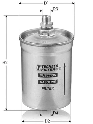 Filtre à carburant TECNECO FILTERS IN87